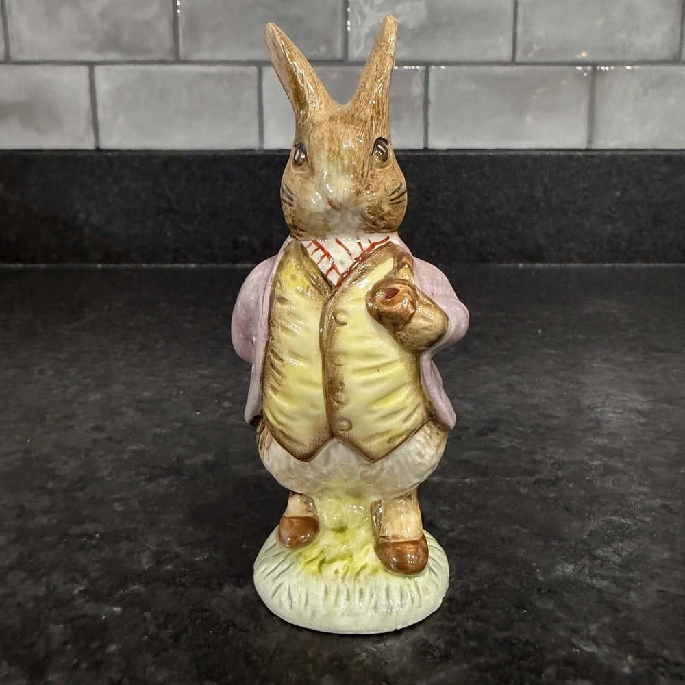 Royal Albert Mr Benjamin Bunny Beatrix Potter Figurine 1989 England Porcelain